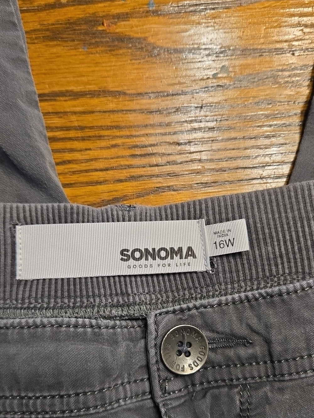 SONOMA Men's Gray Chinos - Casual Straight Leg